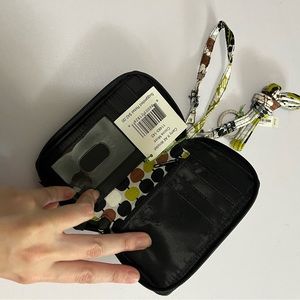 NWT Vera Bradley Pattern Cocoa Moss “Carry It All Wristlet” & Cocoa Moss Lanyard